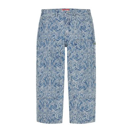Supreme, Cropped Trousers Niebieski, Mężczyzna, Rozmiar: W30