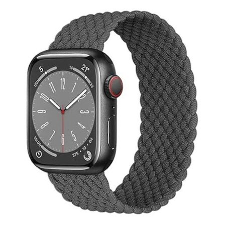 Apple Justeringsfri, Serie 9/8/7 42-45mm iWatch Flätad Solo Loop Armband