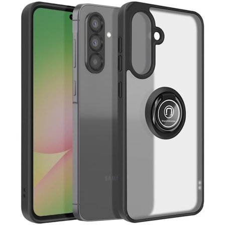 Coque Anneau - AVIZAR - Samsung Galaxy A56 - Stötbeständig - Transparent Baksida - Magnetring