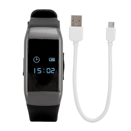 1080P HD Armbandsur med kamera och digital ljudinspelare 16GB Brusreducering
