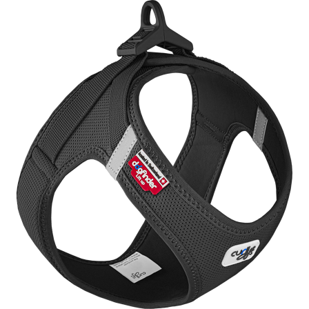 Curli - Vest Harness Clasp Air-Mesh - Step i svart, Large - Hund - Halsbånd - ZOO.no