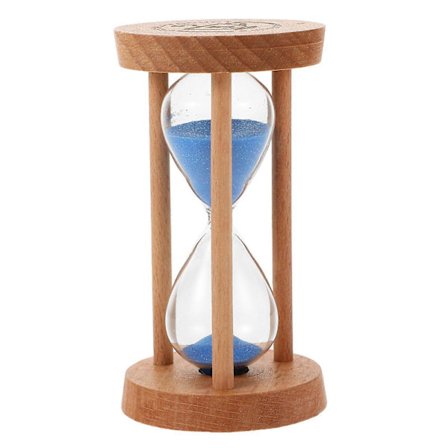 Mini Sand Timer Træ Sandglas Sandur Timer Glas Sand Ur Træ Timeglas Værktøj Til Hjem Og Restaurant 5 Minutters Sandur (h)