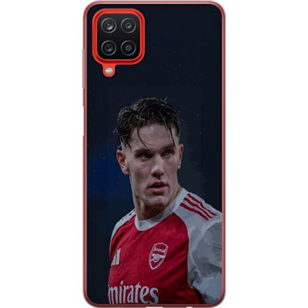 Yhteensopiva Puhelinkuori Samsung Galaxy A12 Pastellivärikkäät sateenkaaret, joissa on valkoiset tähdet ja pehmeä väriero taivaallisessa unelmahimmess