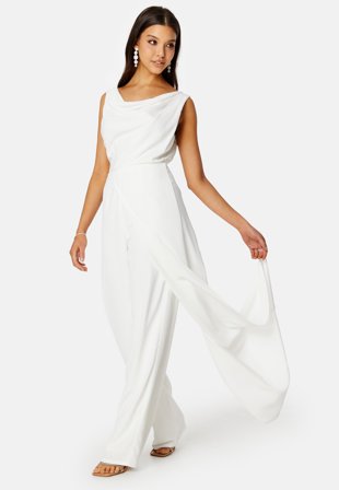 Bubbleroom Occasion Harlynn Jumpsuit White Klær