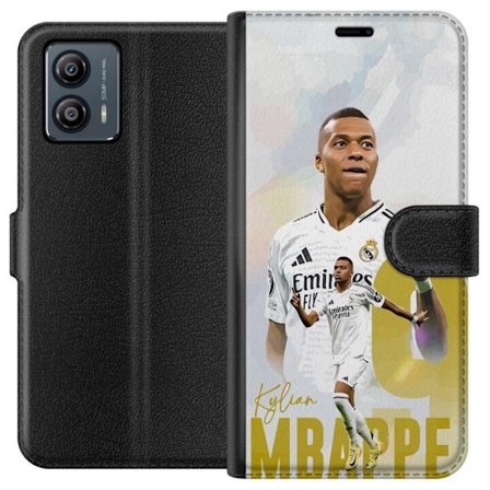 Motorola Moto G53 Tegnebogsetui Kylian Mbappé Real Madrid Frankrig La Ligas topscorer med eksplosiv hastighed og ekstrem målfarlighed i verdensklass