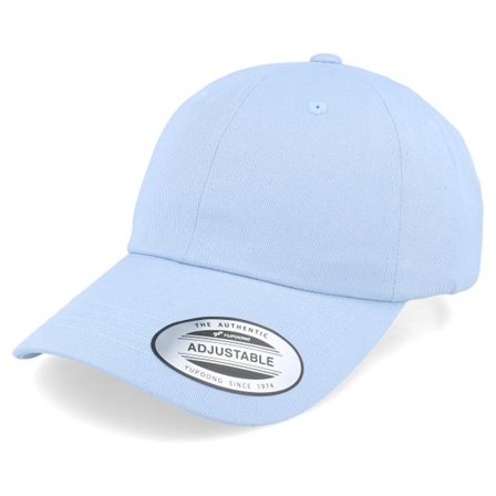 Yupoong - Blå unconstructed Keps - Light Blue Dad Cap @ Hatstore