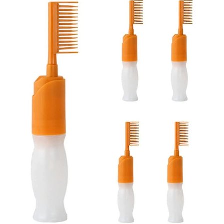 Hårfärgningsflaska Kam Applikatorflaska Färgning Professionellt Verktyg För Salong Hårfärg Styling 5st