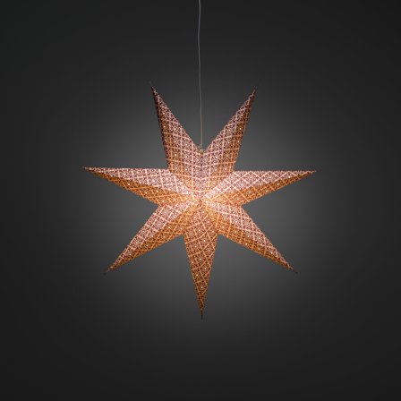 Konstsmide 2929-245 Julstjärna papper, lila 60 cm, Belysning