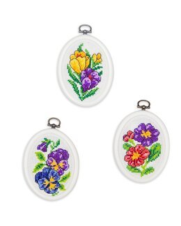 Stickpackung Flexibilder Blumen 3-er Pack