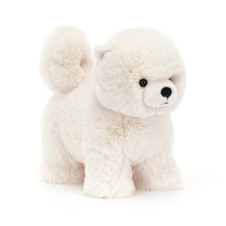 Jellycat Daphne Pomeranian -koiran pehmolelu, 24 cm | Koirien ja pentujen pehmolelu | Klassinen lastenlahja