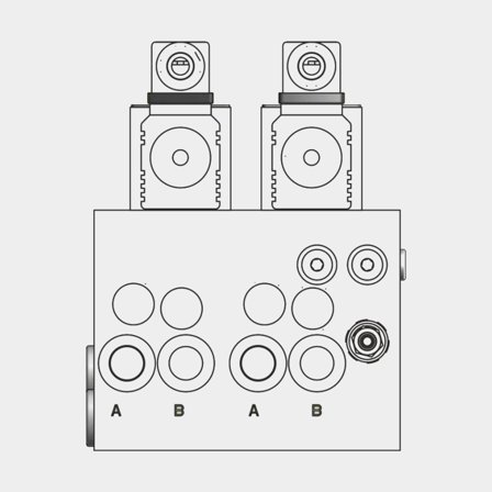 Seldén VALVE UNIT, 2 FUNCTION 24V
