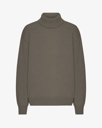 Merino Wool Turtleneck - Dusty Olive XL
