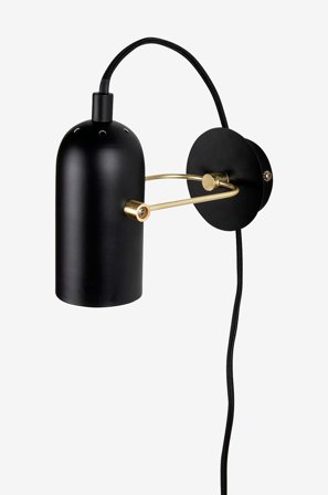 Globen Lighting - Vägglampa Swan Mini - Svart - Vägglampor - Från Homeroom