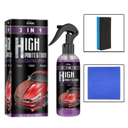 Hög skydd keramik bil tvätt stärkande 3 i 1 snabb lack polish sealer spray