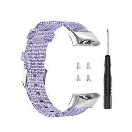 Udskiftningsrem i nylon til Garmin Forerunner 45 45S Swim 2 (Lilla)