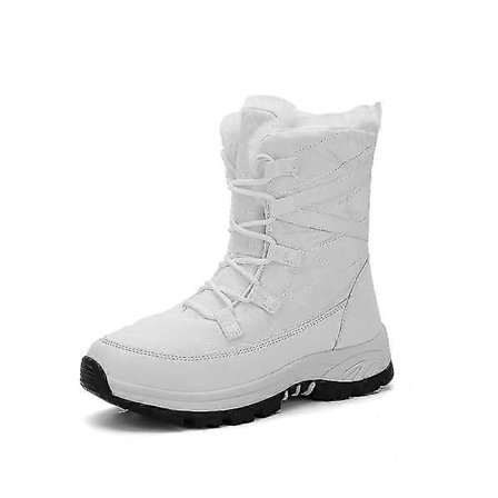 Dame Snestøvler Plus Fløjl Varm Høj Top Bomuldssko Stor Størrelse Casual Vinter Sko 312