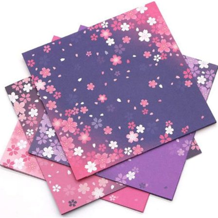 120 ark vackra origami kvadratmönstrade papper origami K