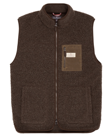 Amundsen Heroes Wool Fleece Vest Mens Cowboy