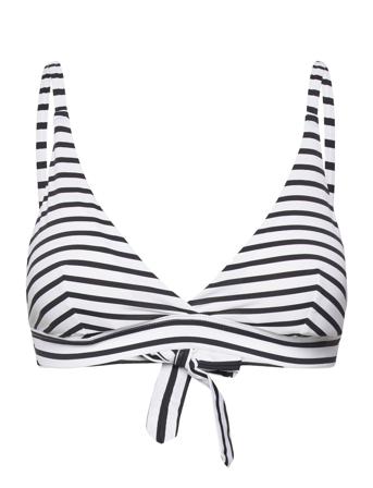 Swim Bra Selena Triangle Knot Swimwear Bikinis Bikini Tops Triangle Bikinitops Svart Lindex*Betinget Tilbud