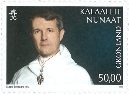 Grønland - Frederik 50 år - Postfrisk frimærke