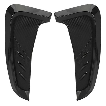 2 st Sidostänkskydd Ventil Trim Vänster Höger 20cm Glänsande Svart Gummi Universal Passform för Accord Civic