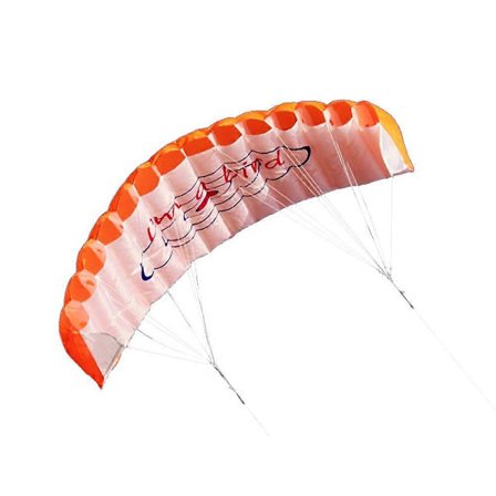 Utendørs Sport Dobbel Line Stunt Parafoil Drage 1.4m Power Soft Drage med Håndtak 30m Line