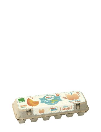 Vilac Memo Game With 12 Eggs And 6 Sounds - Cream - ONE SIZE
