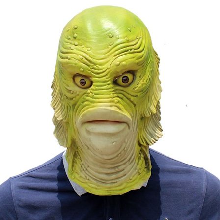 Halloweenmask, Monsterfisk-Väsende Mask Halloween Klä upp