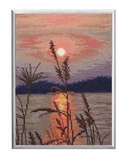 Stickpackung Bild Sonnenuntergang