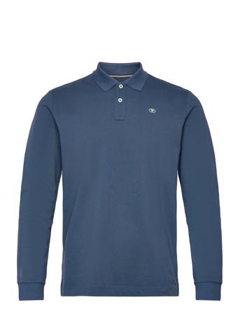 Basic Polo With Contrast Tom Tailor Navy