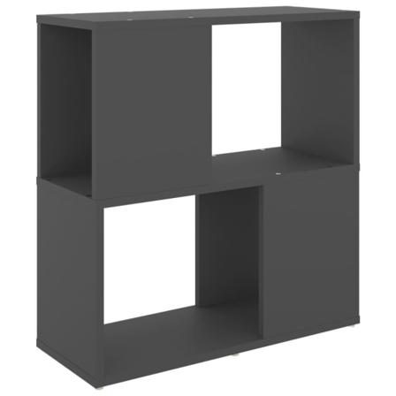 Vidaxl Bokhylla Grå 60x24x63 Cm Konstruerat Trä Grå