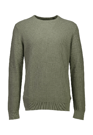 Lindbergh Recycle structure knit jumper Tröjor Herr Grön XXL
