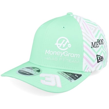 New Era - Motor Grün adjustable Cap - Haas F1 25 Ocon Miami 9SEVENTY Teal Adjustable @ Hatstore