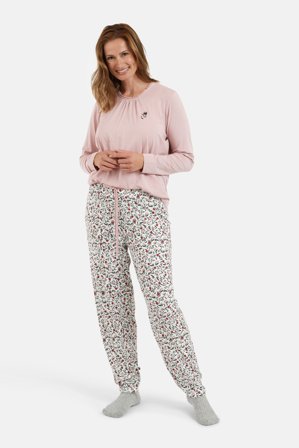 BRANDTEX - Pyjamas - Rosa Mix - Blomstret