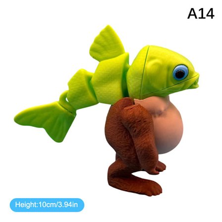 Italiensk Brainrot Leke 3D-printet Dukke Tung Tung Sahur Figur Tra