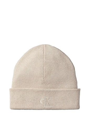 Ck Fine Rib Beanie Cream Calvin Klein