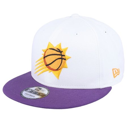 New Era - NBA White snapback Czapka Z Daszkiem - Phoenix Suns Crown Team 9FIFTY White/Purple Snapback @ Hatstore