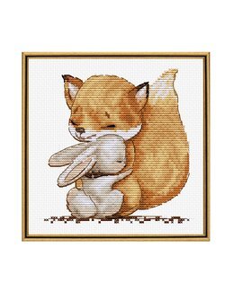 Stickpackung Der Fuchs und das Kaninchen - HobbyJobby