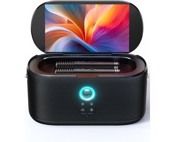 Ikarao-Shell S1-Kompakt karaokemaskin med to mikrofoner inkludert-Home Audio-Bluetooth-høyttalere