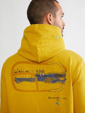 Klättermusen Alfsol Half Zip Hoodie Britta Unisex - Light Gold - XXL