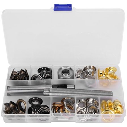 Grommetverktygssats Inställning Öglor Boxad ihålig Billboard Tag Spik Knapp Hårdvara KQ‐204 12mm