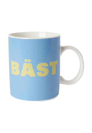 Åhléns Home Mugg med text BÄST Kök & matlagning Blå ONESIZE