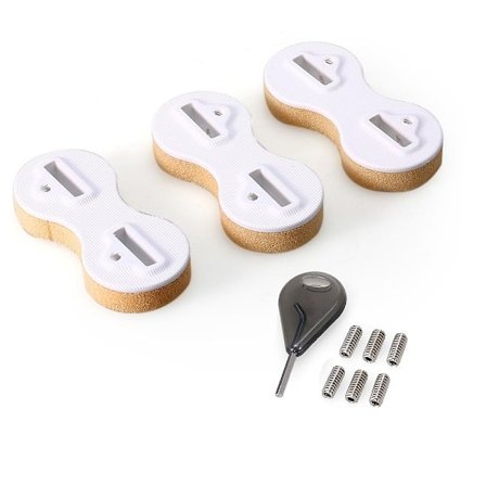 3 KPL Fushion Evälaatikon Tulppa Extra Eväavain 9MM Eväruuvisarja - Täydellinen