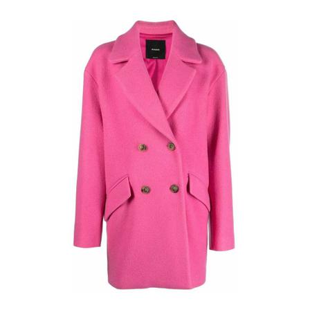 Pinko - Ullkappor - Rosa - Dam - Storlek: S, Dam, Storlek: S