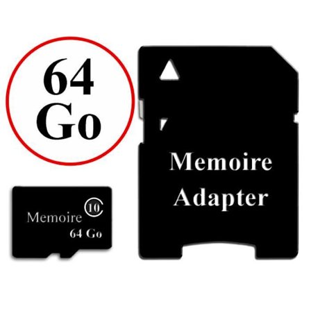 Minneskort Micro-SD - PH26 - 64 GB - Klass 10 - Adapter inkluderad - Kompatibel med Samsung Galaxy S8 Active