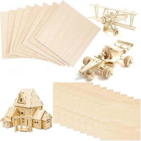 5 st Balsa träplattor Träplywood Hobby träbräda för DIY