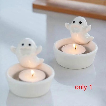 Spökljusstake Söt Spökljusstake Aromaterapi Ljusstake Hållbar Hög Tempe Tecknad Ljusstake