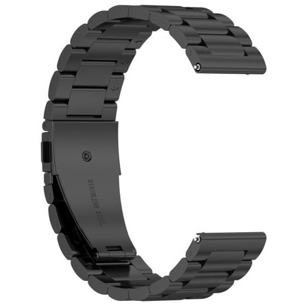 CDQ Armband i rostfritt stål för Huami Amazfit BIP 5 22mm SvartCDQ