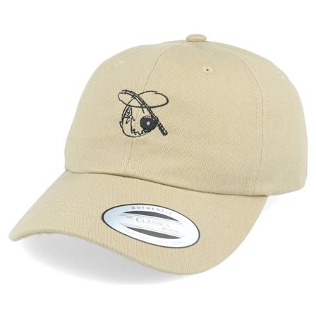 Skillfish - Beige unconstructed Kasket - Fly Fishing Khaki Dad Cap @ Hatstore