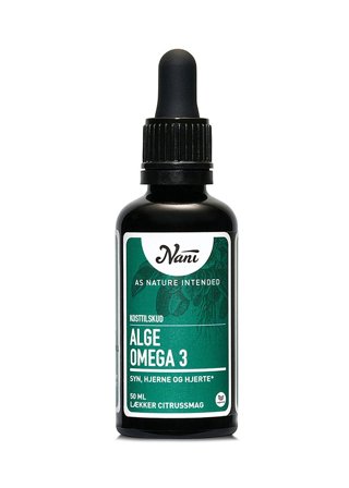 Nani Alge omega 3 50 ml, Helse & Madvarer, Kosttilskud, Fiskeolie & Omega 3